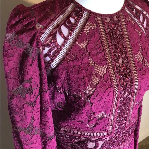 Tadashi Shoji Selena dress in Wine - Picture 5 of 12